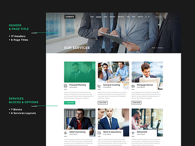 Experts - Business and Finance WordPress Theme