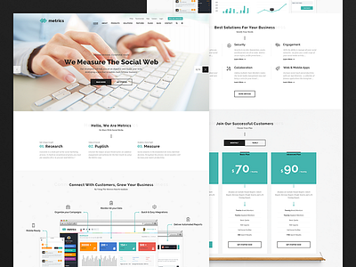 Metrics - SEO, Digital Marketing, Social Media Theme analytics business theme charts corporate digital agency digital marketing marketers marketing theme multi purpose optimization search engine optimizing seo seo theme startup statistics