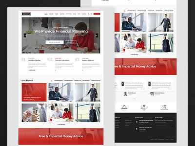 Red Experts - Business and Finance WordPress Theme