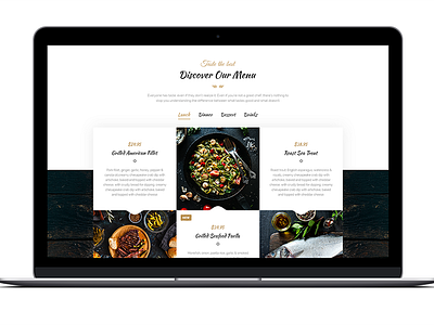 Restaurant Menu Board design dishes food menu orders plates restaurant special ui ux