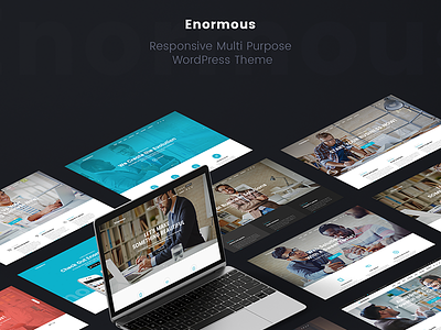 Enormous Showcase agency wordpress app business agency business consulting business wordpress creative finance business freelance business one page resume seo small business