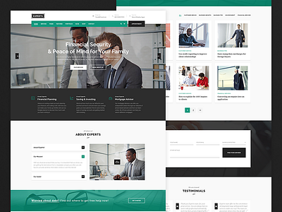 Green Experts - Business and Finance WordPress Theme