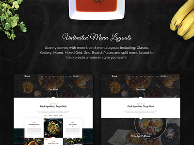 Granny - Elegant Restaurant & Cafe WordPress Theme