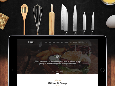 Granny - Elegant Restaurant & Cafe WordPress Theme bakery bistro cafe cafeteria coffee cooking food menu opentable parallax pizza recipes reservation restaurant restaurant wordpress theme