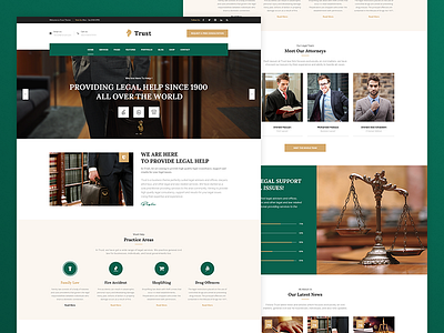 Green Trust - Lawyer & Attorney Business Theme