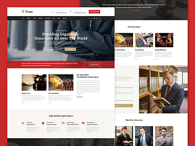 Red Trust - Lawyer & Attorney Business Theme