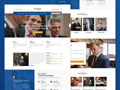 Blue Trust - Lawyer & Attorney Business Theme