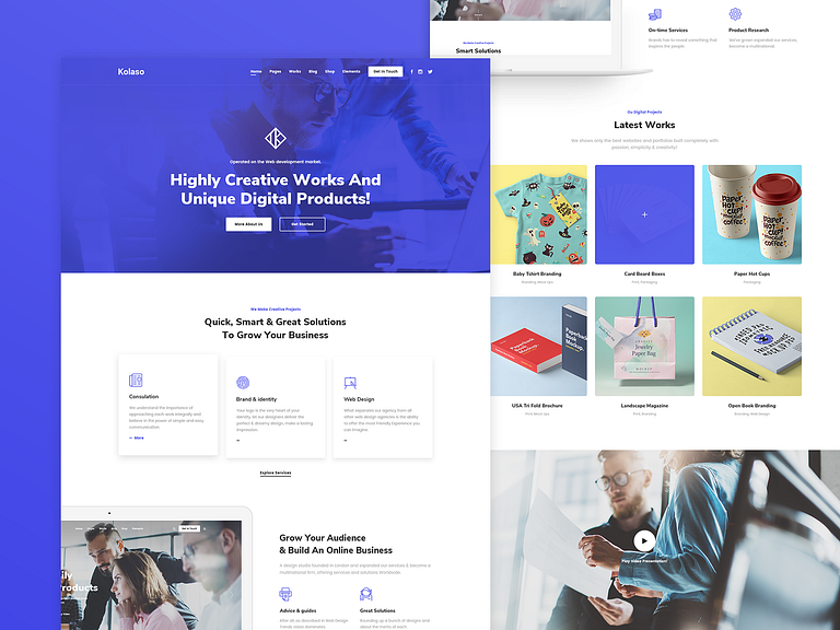 Kolaso Creative Studio by Mahmoud Baghagho on Dribbble