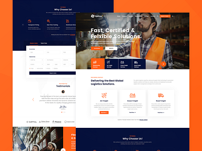 Optime - Logistics & Transportation WordPress Theme by Mahmoud Baghagho ...