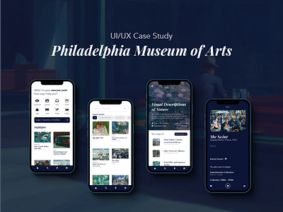 UI/UX Case Study - Philadelphia Museum of Arts animation app branding design graphic design ux