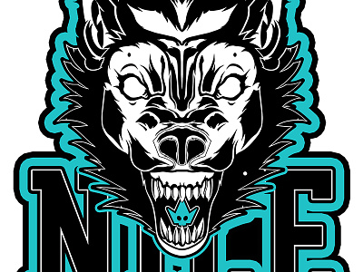 Savage Sundae design illustration nile savage sundae tshirt wolf