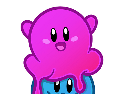 Ice Kream color design illustration kirby videogames