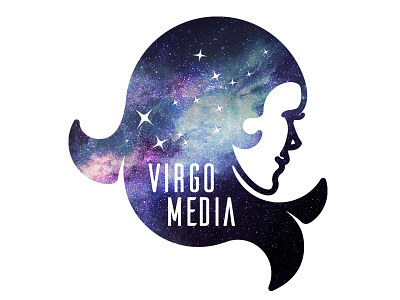 Virgo design illustration logo space