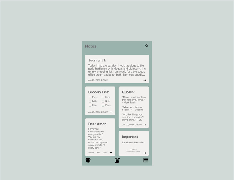 Notes Widget designs, themes, templates and downloadable graphic