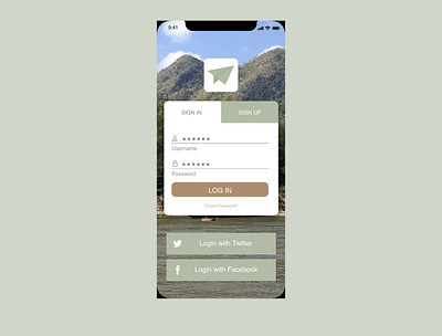 Sign-up Page for a Travel App adobexd app freelancer iphoneapp iphonex ui uidesign vector