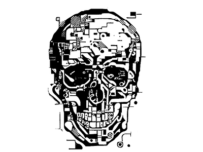 skull art art digital head paint skull