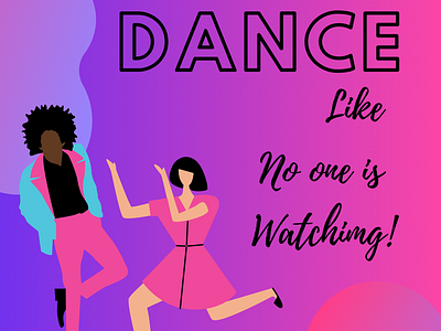 Dance Dance aande adobe art blue dance design designer fun gradient illustration illustrator pink simple vector