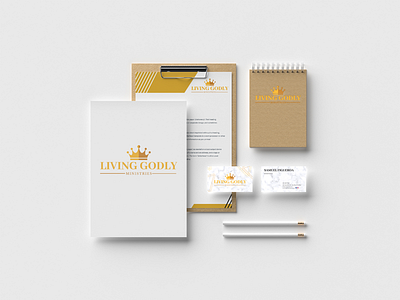 Living Godly Branding brand branding church churchiest designer illustrators living godly logo design mockup photoshop