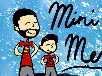 My Little Man art family illustration kids photoshop superhero