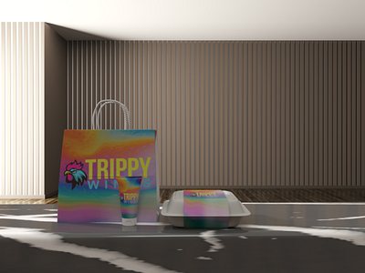 Trippy Wings Logo 3d adobe business clean design graphic design illustration illustrator logo logo design mockup