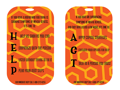 Mental Illness Backpack Tags