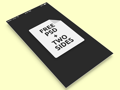 Free iphone5 app display template + 2 sides free ios7 iphone5 psd