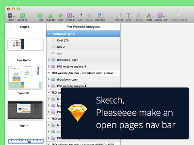 Sketch Pages Nav Concept