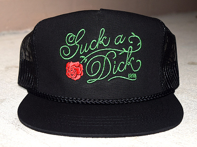 VNM "Suck It" Snapback apparel cap classy embroidery fancy hat rose script snapback suck it trucker vnm