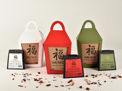 Lucky Tea co - Package Design branding graphic design logo package design