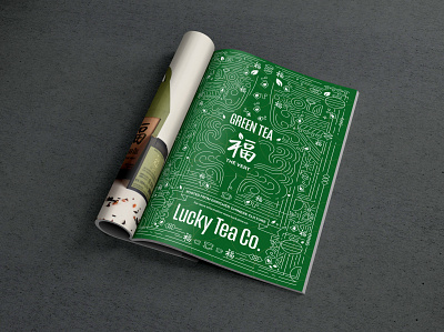 Lucky Tea co - Advertisement Campaign branding graphic design illustration mockup