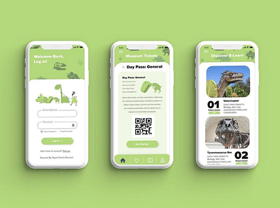 Prehistoric Evolution - Educational App app design illustration mobile application ui ux