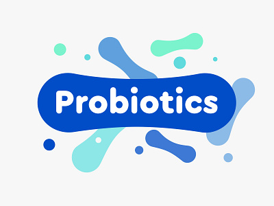 Probiotics Logo bacteria contain healthy icon label logo milk probiotics shape yogurt