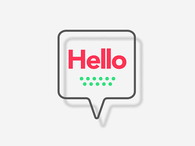 Hello Speech Bubble chat design flat hello hello dribbble hi icon icon design illustration logo message minimal speech speech bubble symbol