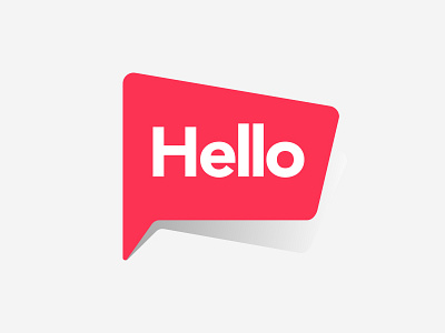 Hello Bubble bubble design flat font hello hi speech symbol talk vector