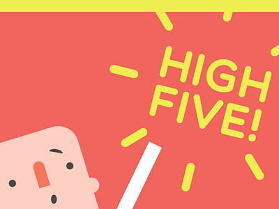High Five! color five flat high pop slap stoked!