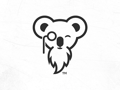 TW Concept 1 beard education happy koala logo wise
