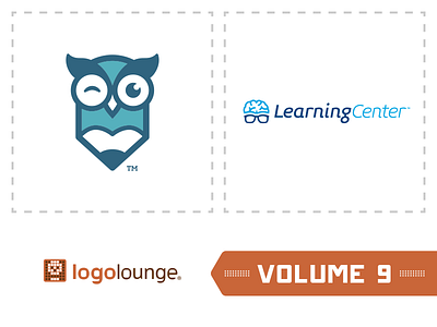 LogoLounge Book 9 - Selected Logos book 9 brain brand design frontline technologies k12education learningcenter logo logolounge owl symbol teachwise