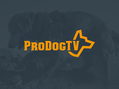 ProDogTV Logo dog logo jon pope logo design logolounge police dog prodogtv professional dogs rescue dog tv show working dogs