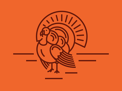 Turkey Illustration card design icon illustration indelible indelible cards jon pope lines thankful thanksgiving thanksgiving card turkey