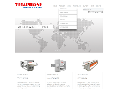 Vetaphone website homepage web design website wordpress