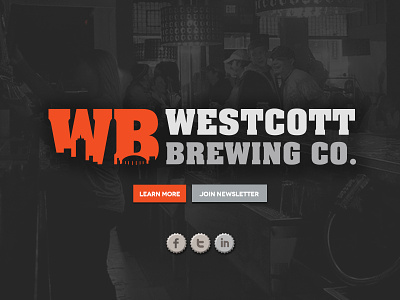 Westcott Brewing Co. brewery brewing company logo design
