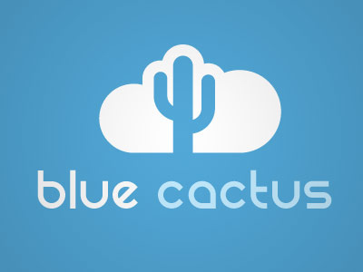 Bluecactus backups blue cactus logo
