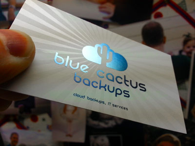 Blue Cactus business card