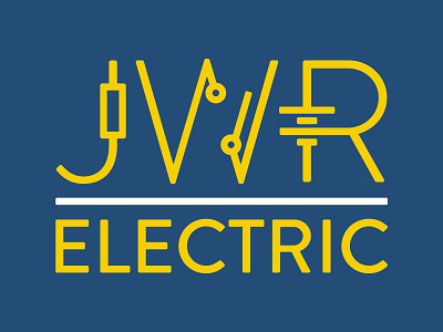 JWR Electric electric electric symbols electrician illustrator logo
