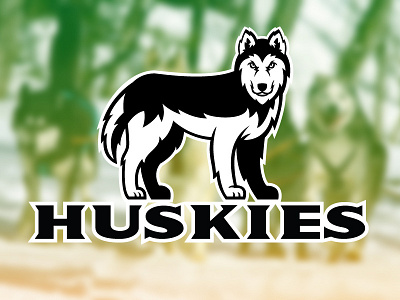 Husky Full body dog huskies husky sports logo
