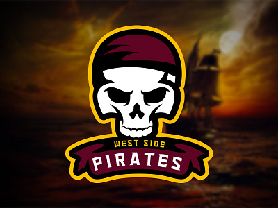 Pirates pirates sports logo skull
