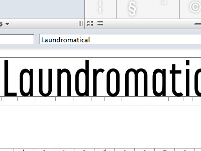 Laundromat Continued development fonts laundromat letters progress type design typefaces