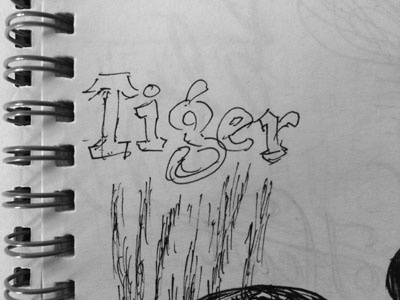 Tiger lettering