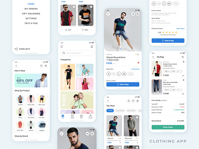 Clothing App app app design clothing clothing app clothing store ecommerce ecommerce app ecommerce design fashion fashion app mobile app mobile app design new trend shop shopping shopping app ui ui design uidesign uiux