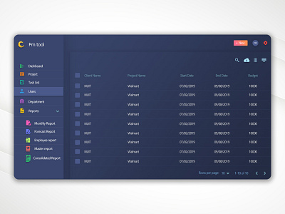 Project Management Dashboard Design app branding design graphic design project project management timeline ui ux